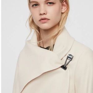 AllSaints Cream City Monument Coat